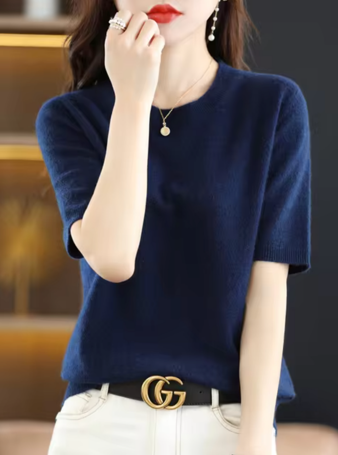 Lune London | Short-Sleeved Wool Sweater