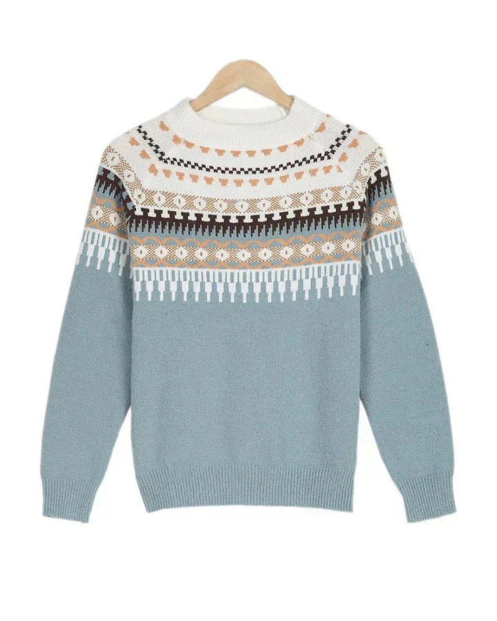 Lune London | Knit sweater with Nordic pattern Soft and Warm Timeless style