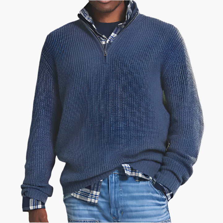 Lune London | Knitted sweater with zipper - Casual professional for daily & office