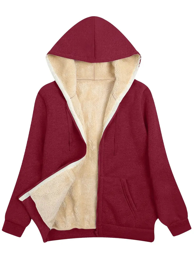 Lune London | Warm and Soft Hoodie Jacket for Women Perfect for Winter