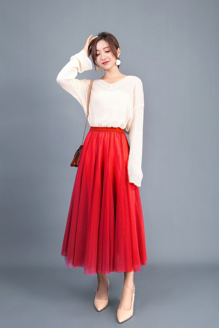 Lune London | Longer Softer Tulle Skirt with High Waist and Slim Fit