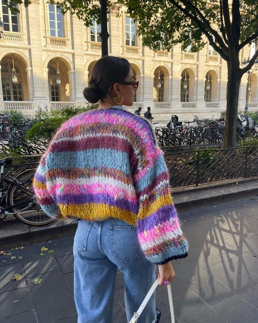 Lune London | Anna  I Striped open-front pullover
