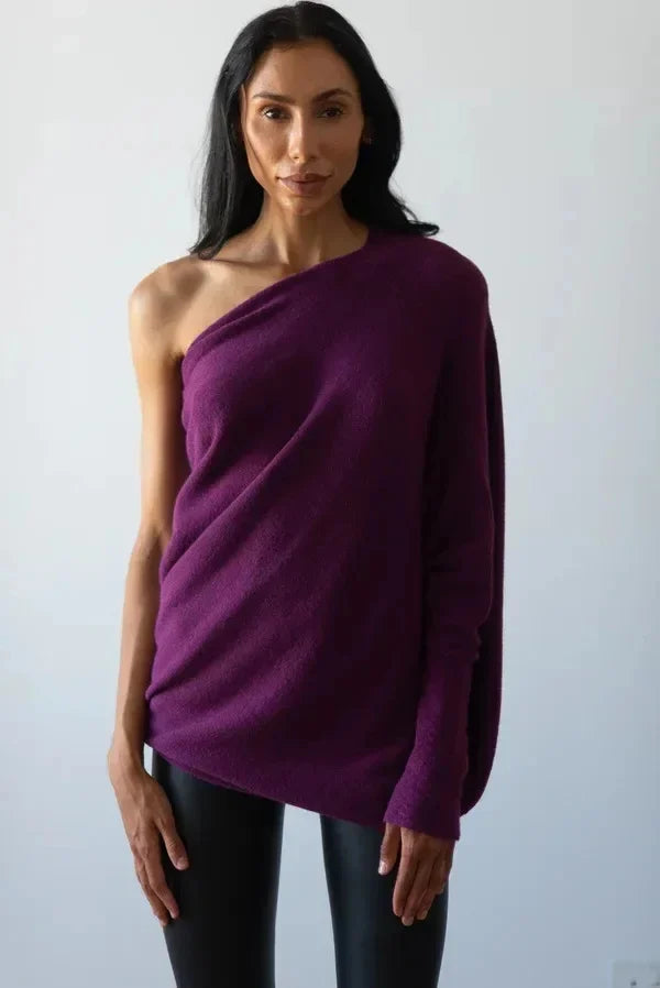 Lune London | Asymmetrical Draped Pullover