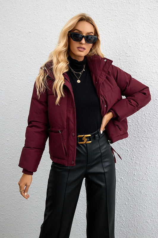 Lune London | Stand Collar Loose Puffer Jacket