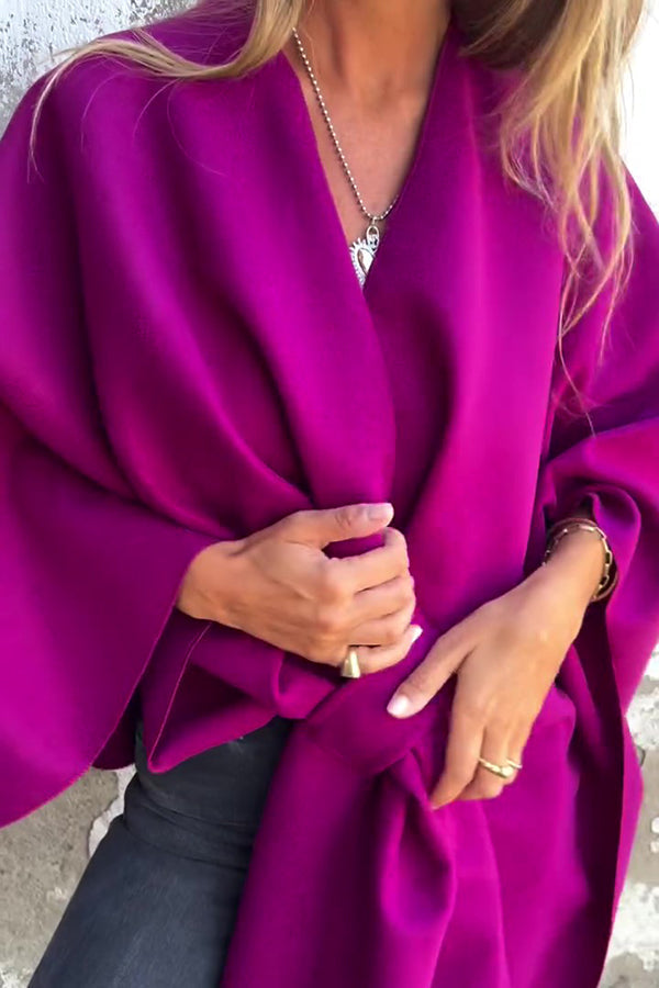 Lune London | Locker Cape Coat with V-Neck