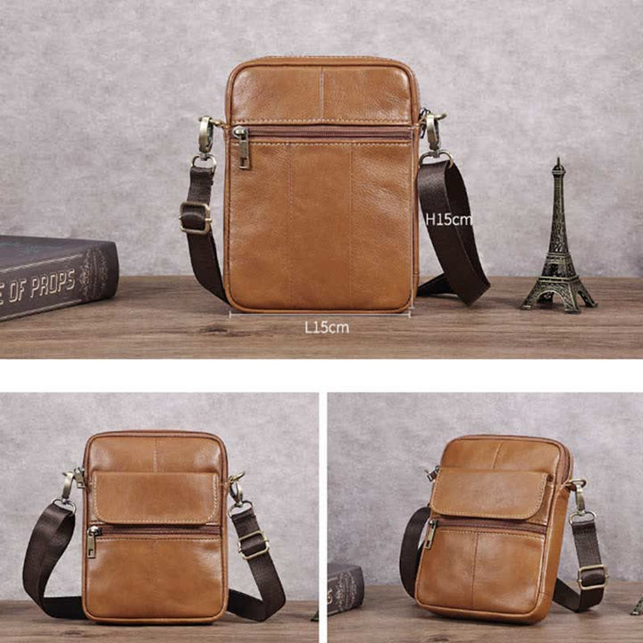 Lune London | Small Shoulder Bag Made of Genuine Leather for Men