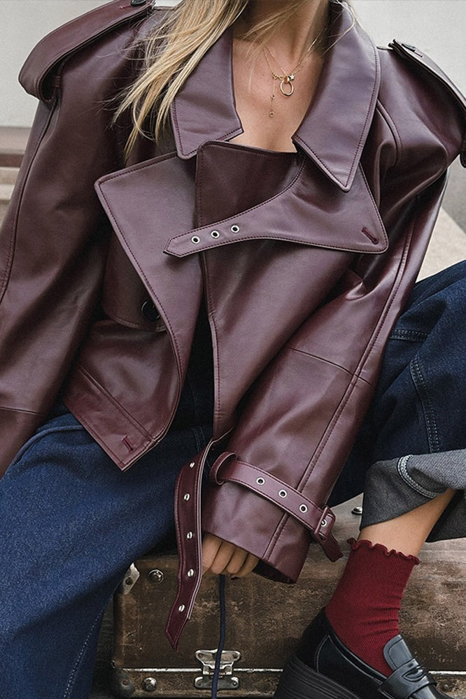 Lune London | PU Leather Motorcycle Jacket