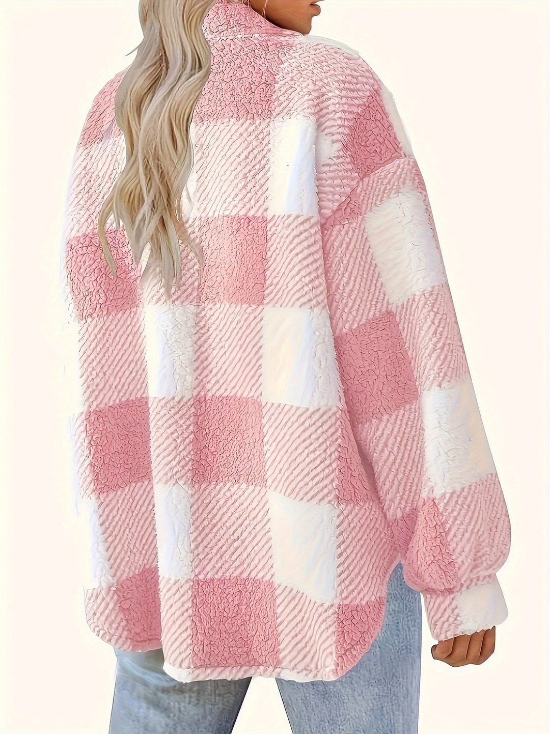 Lune London | Checked button jacket with long sleeves