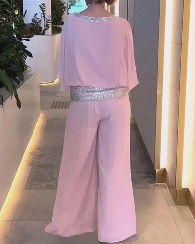 Lune London | Shimmering Stylish Sequin Jumpsuit
