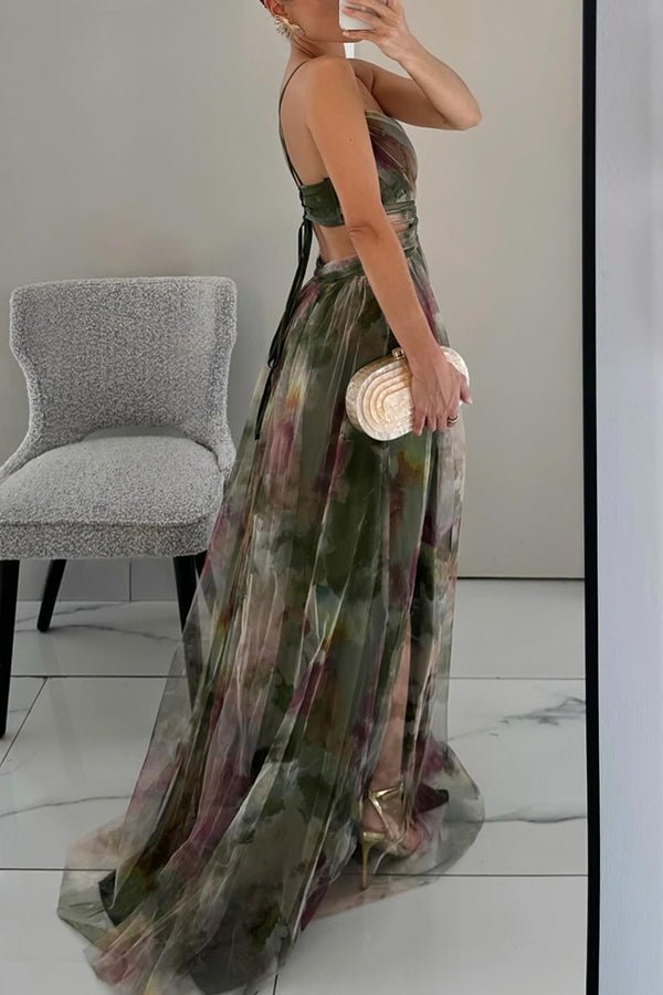 Lune London | Elegant Maxi Dress In Beautiful Floral Pattern