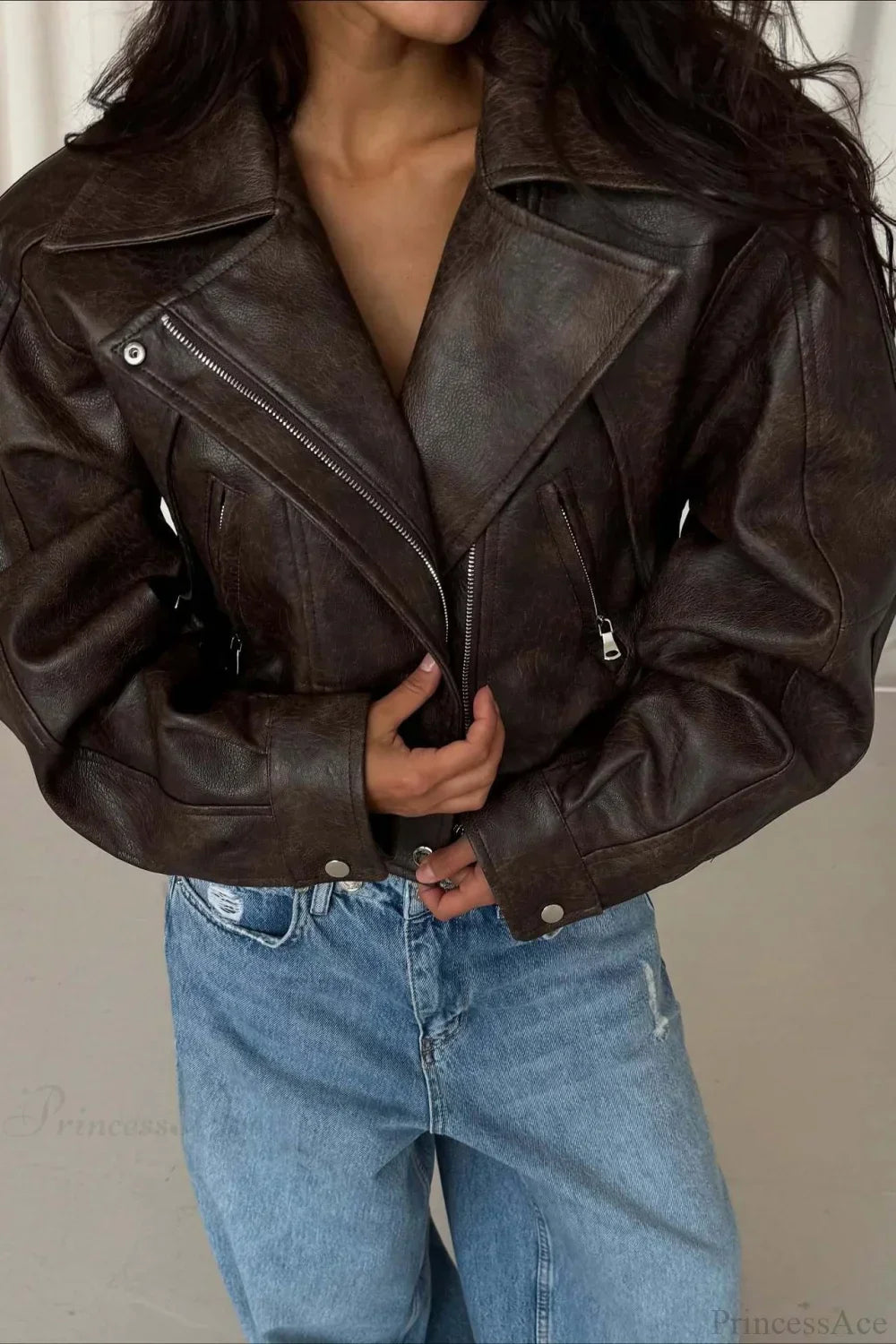 Lune London | Faux Leather Short Jacket
