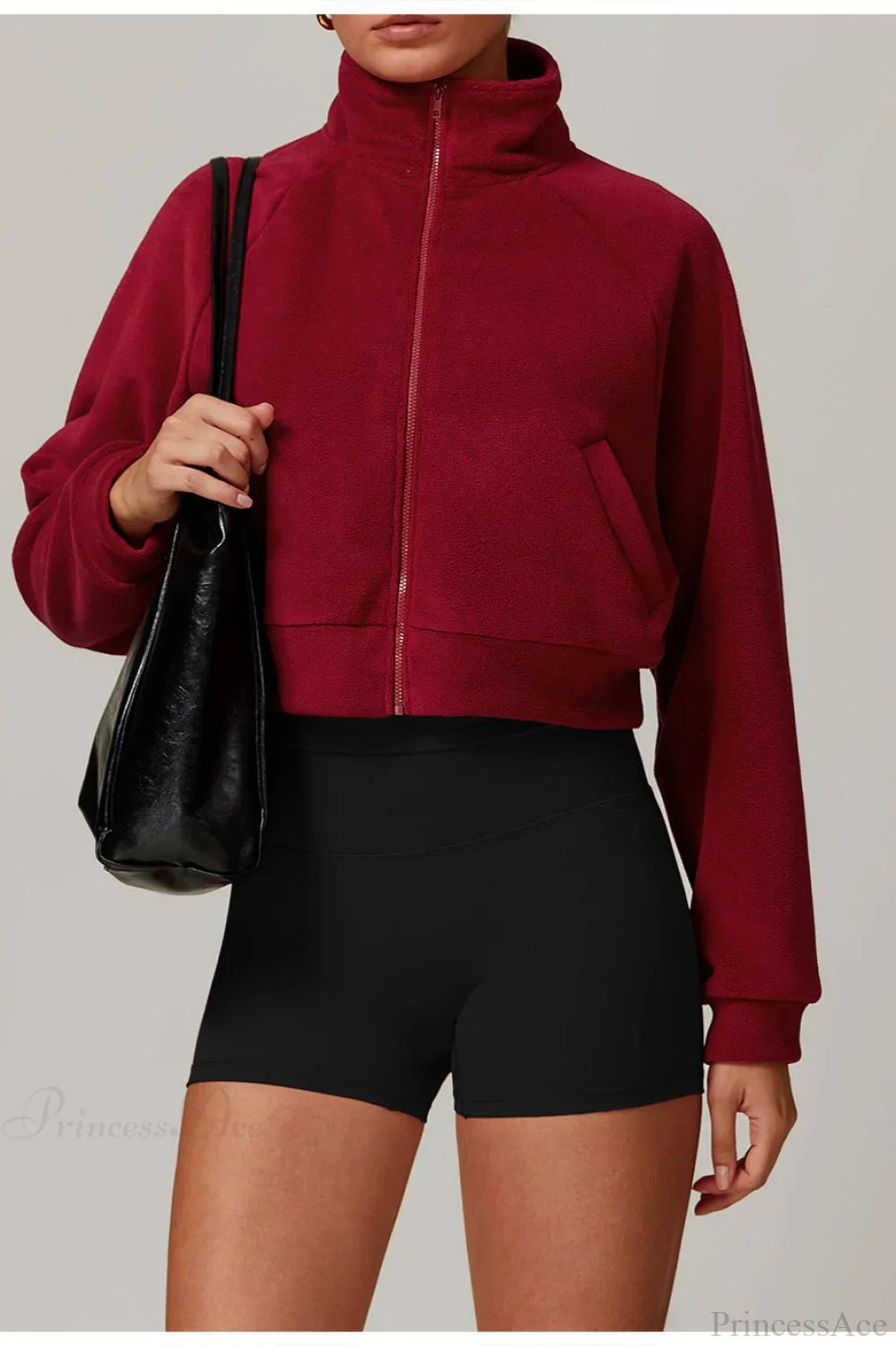 Lune London | Athletic Stand Collar Zip Yoga Jacket