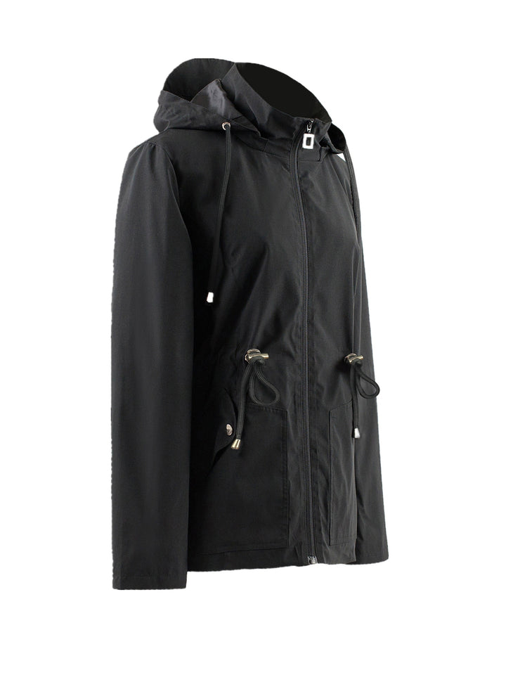 Lune London | Waterproof fitted spring and autumn coat with hood