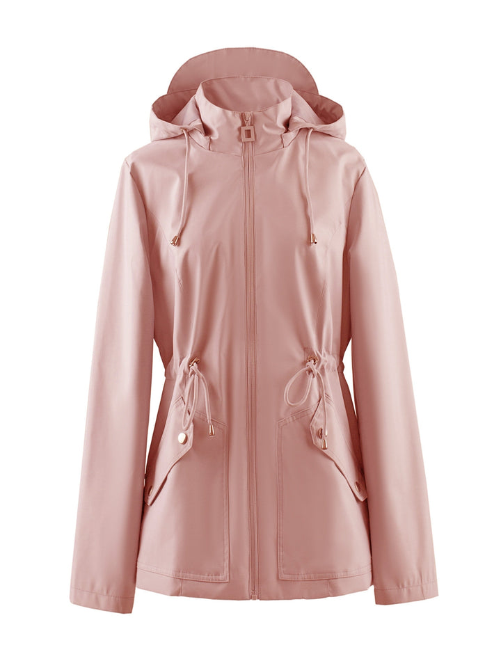 Lune London | Waterproof fitted spring and autumn coat with hood