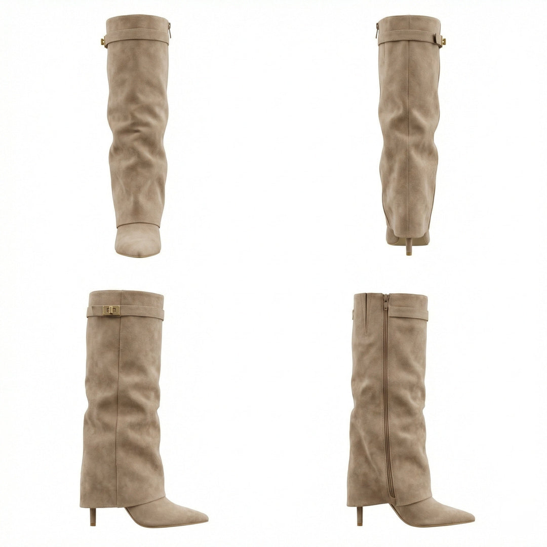 Suede boots for women