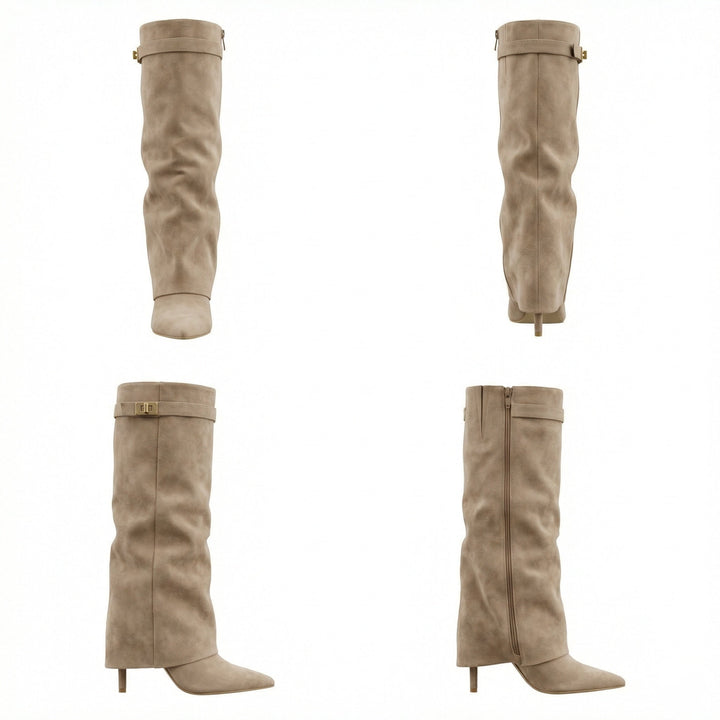 Suede boots for women