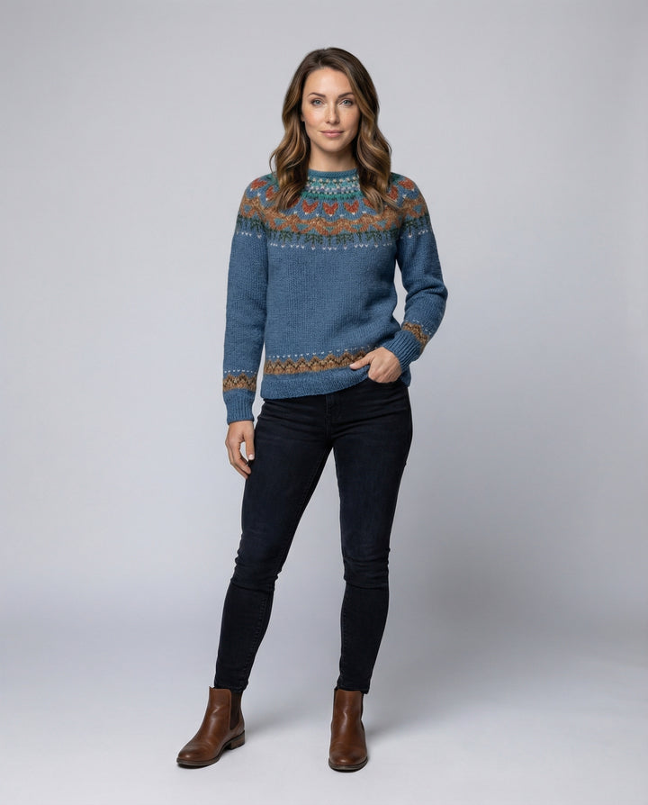 Women’s Vintage Icelandic Knit Sweater mit Premium Comfort | Lune London