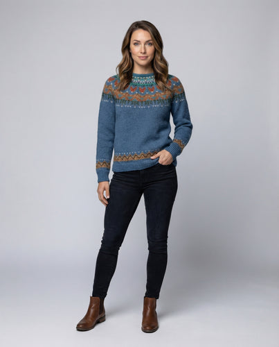 Women’s Vintage Icelandic Knit Sweater mit Premium Comfort | Lune London