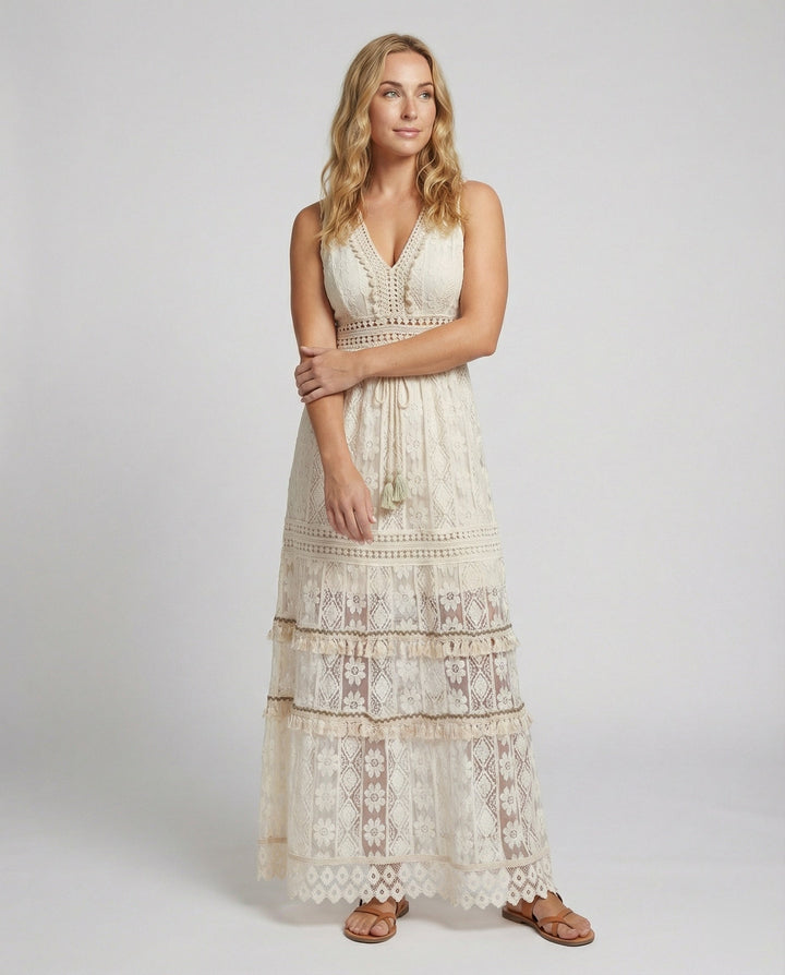 Lune London | Graceful Boho Lace Dress for Summer