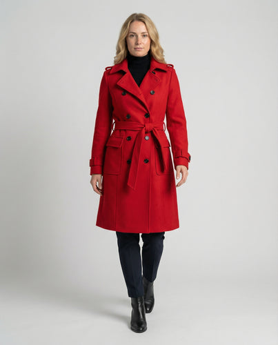Women’s Wool Coat mit Double-Breasted Fit & Full Length | Lune London