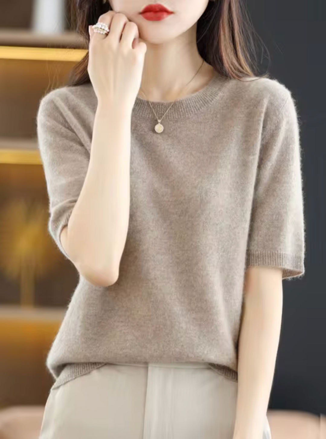 Lune London | Short-Sleeved Wool Sweater