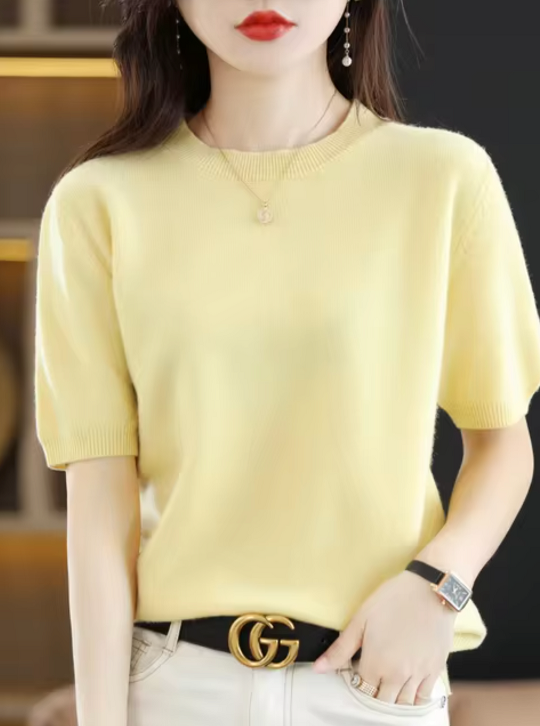 Lune London | Short-Sleeved Wool Sweater