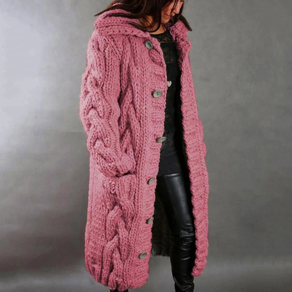 Gallanto - Kuscheliger Strickmantel für Frauen - FashionWOLF