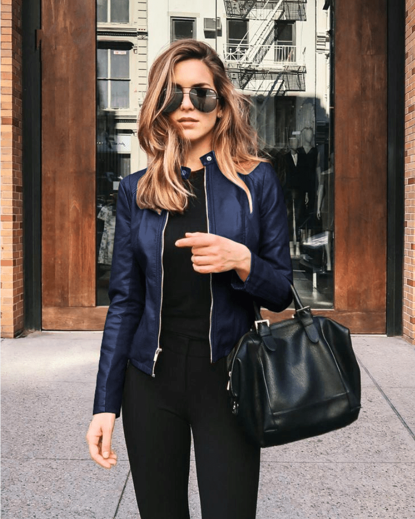 Lune London | Women's Jacket Slim Fit Leather Jacket Women Perfect for Autumn Trendy & Casual
