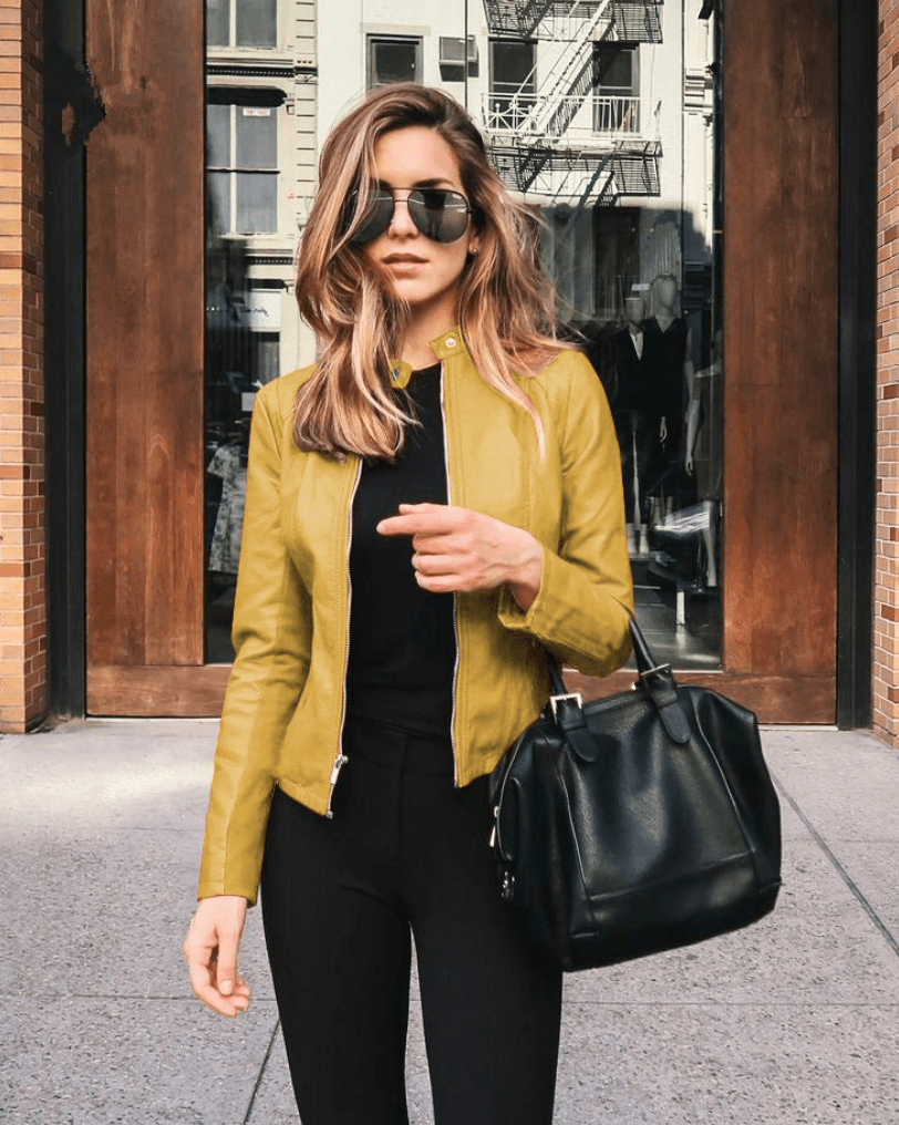 Lune London | Women's Jacket Slim Fit Leather Jacket Women Perfect for Autumn Trendy & Casual