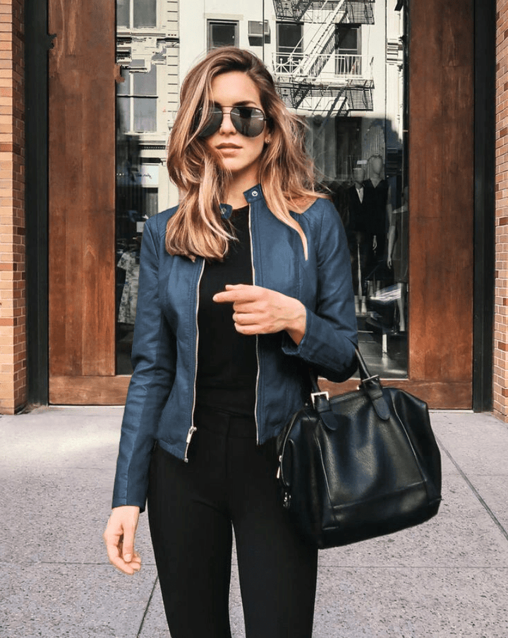 Lune London | Women's Jacket Slim Fit Leather Jacket Women Perfect for Autumn Trendy & Casual