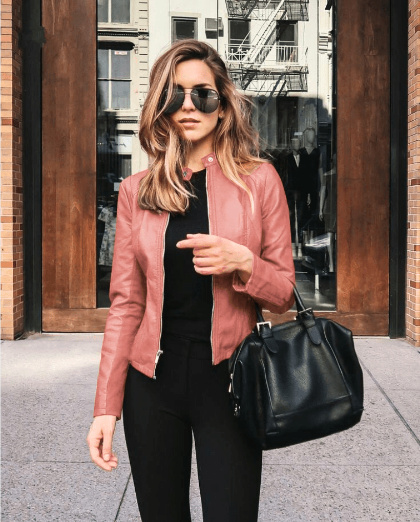 Lune London | Women's Jacket Slim Fit Leather Jacket Women Perfect for Autumn Trendy & Casual