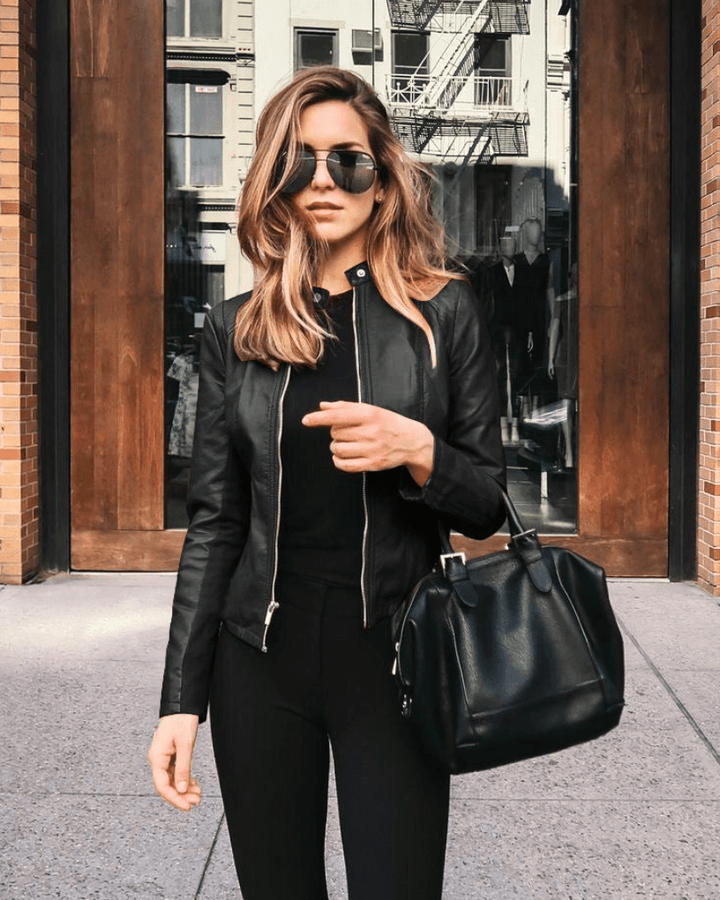 Lune London | Women's Jacket Slim Fit Leather Jacket Women Perfect for Autumn Trendy & Casual