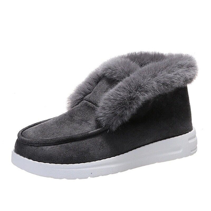 Lune London | Winter loafers - Slip-on suede loafers with fur lining