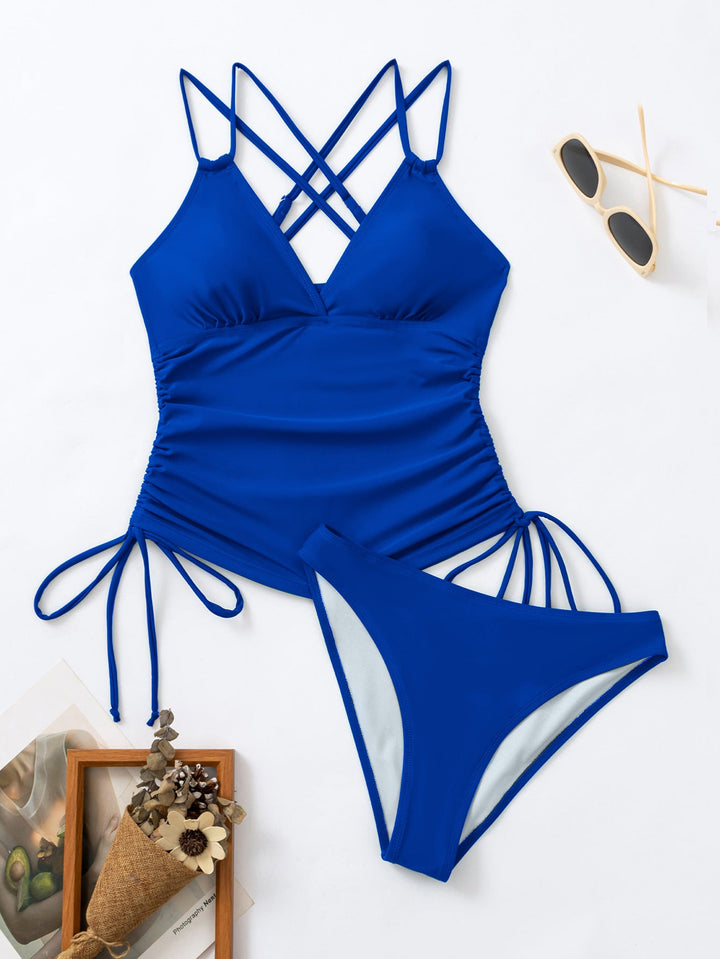Lune London | Tankini swimsuit with crossed straps