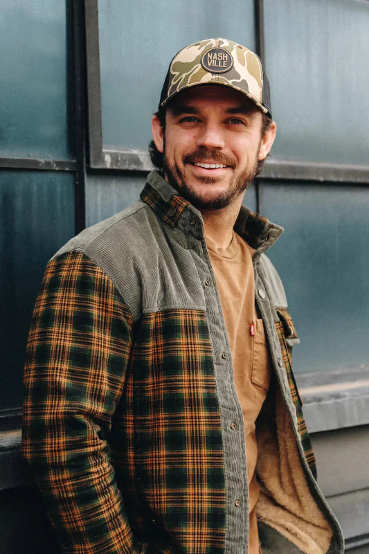 Lune London | Flannel outdoor jacket in lumberjack style with fleece - Leisure and work jacket