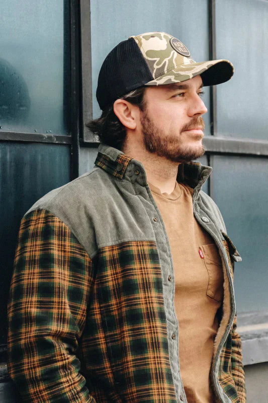 Lune London | Flannel outdoor jacket in lumberjack style with fleece - Leisure and work jacket