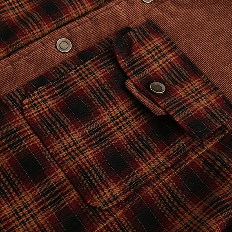 Lune London | Flannel outdoor jacket in lumberjack style with fleece - Leisure and work jacket