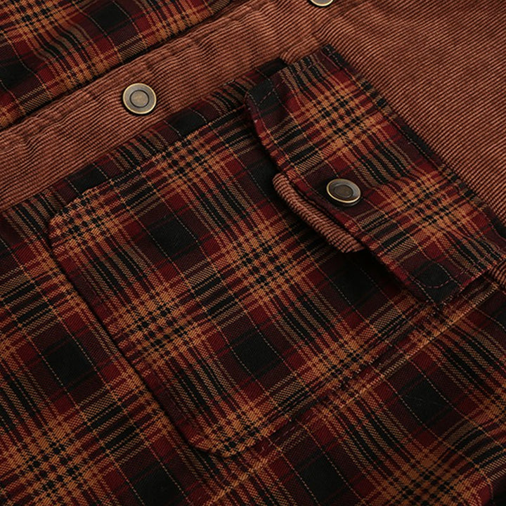 Lune London | Flannel outdoor jacket in lumberjack style with fleece - Leisure and work jacket
