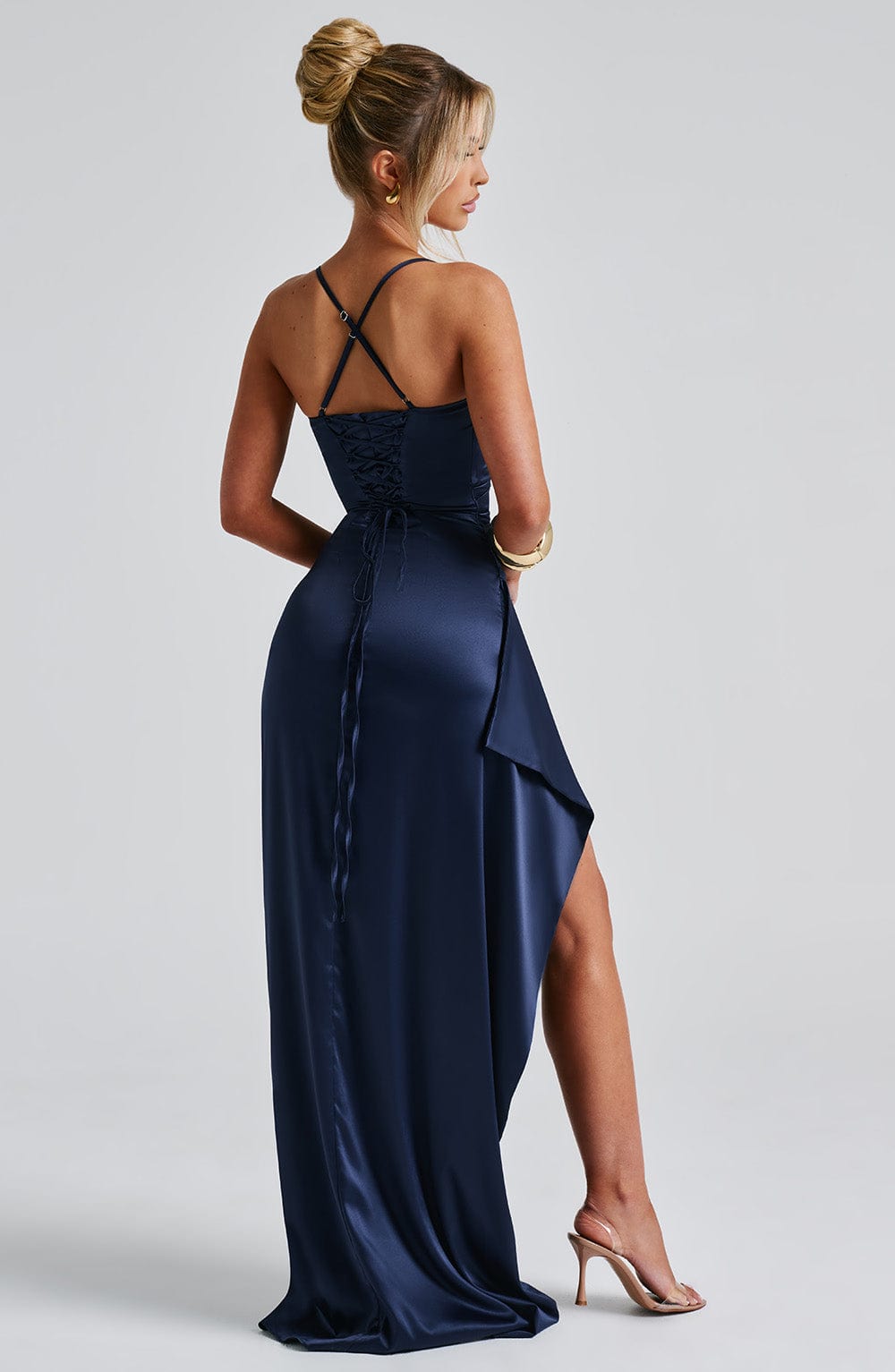 Chic Und Stil | Navy Blue Maxi Dress
