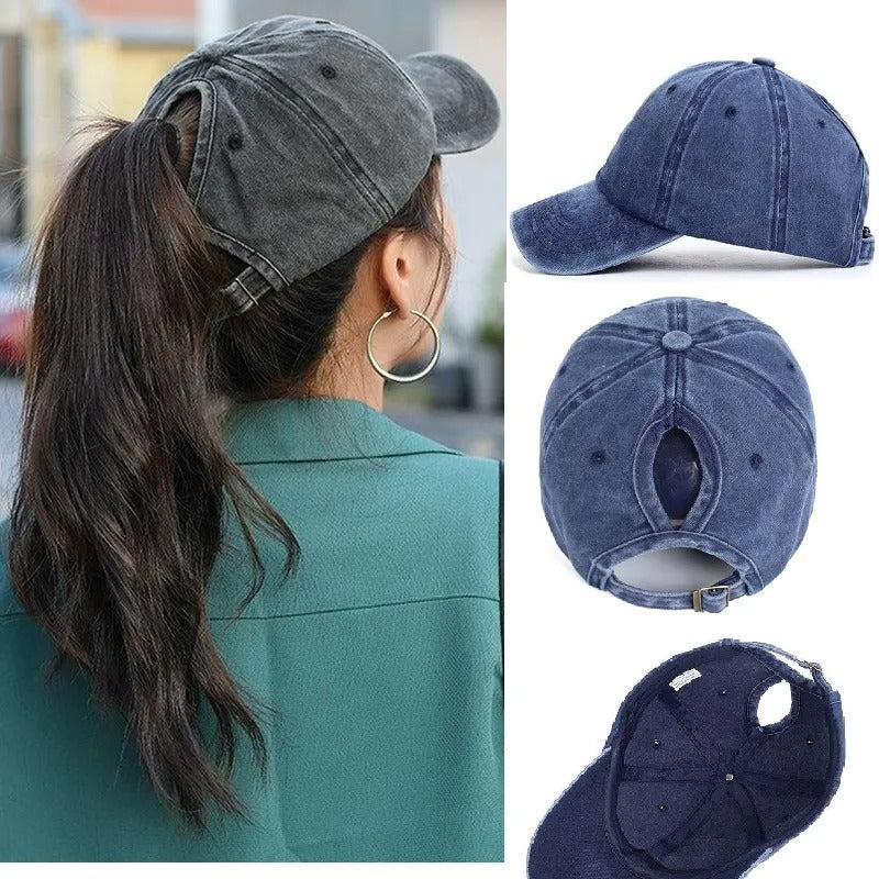 Lune London | Ponytail Baseball Cap with Breathable Comfort and UV Protection