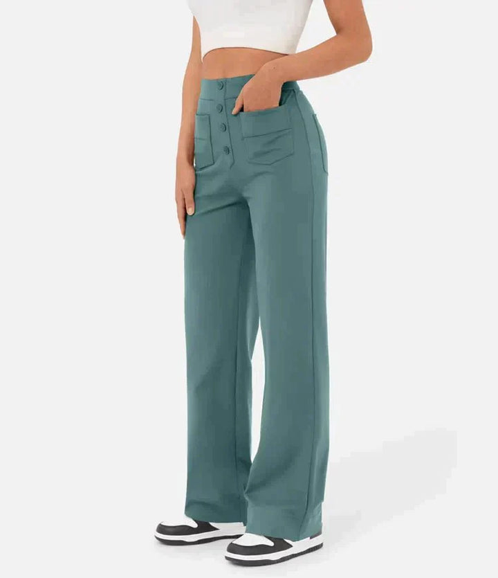 Lune London | Pantalons de loisirs élastiques taille haute