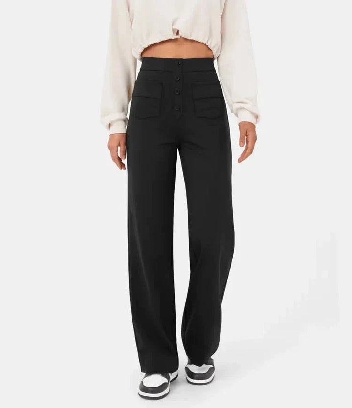 Lune London | Pantalons de loisirs élastiques taille haute