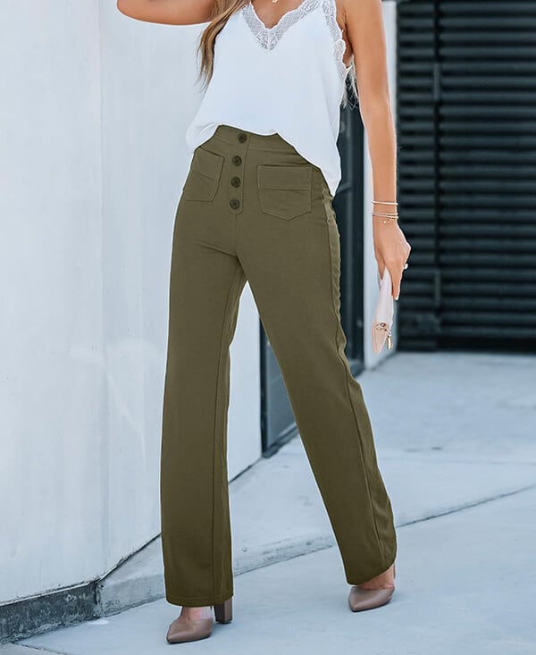 Lune London | Pantalon de loisirs élastique taille haute