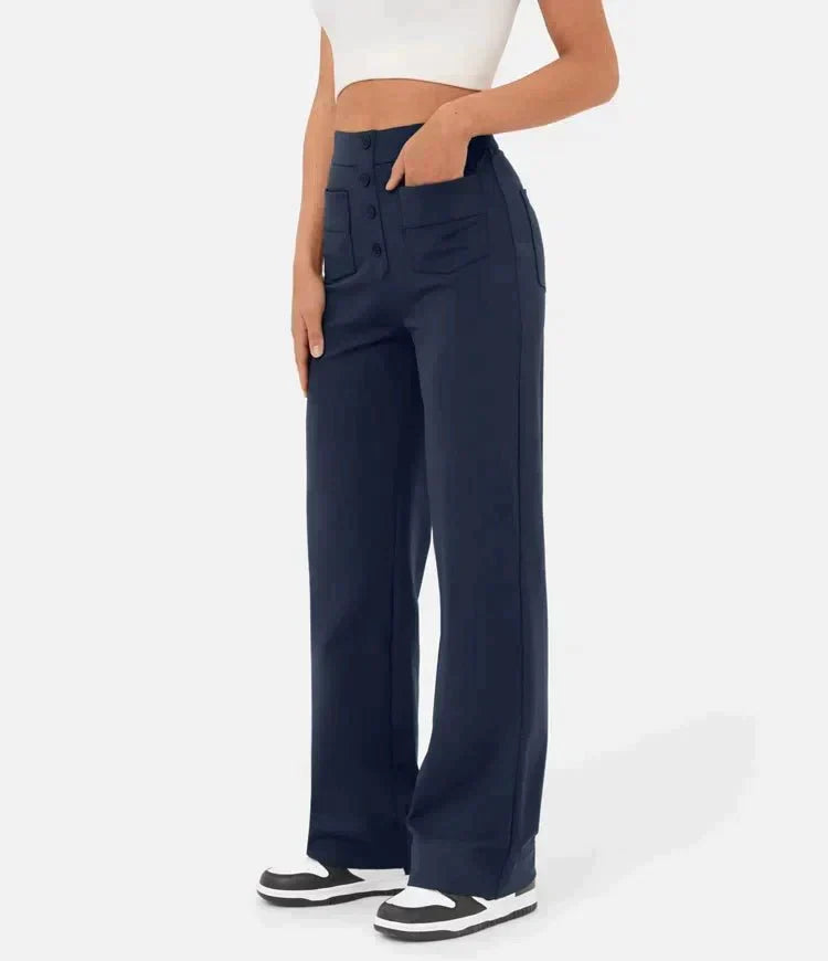 Lune London | Pantalons de loisirs élastiques taille haute