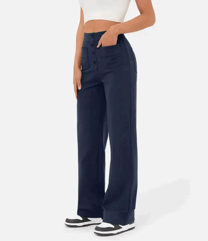 Lune London | Pantalons de loisirs élastiques taille haute