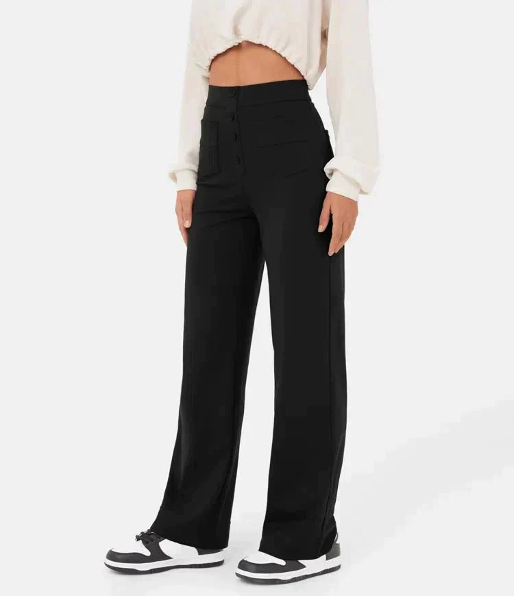Lune London | Pantalon de loisirs élastique taille haute