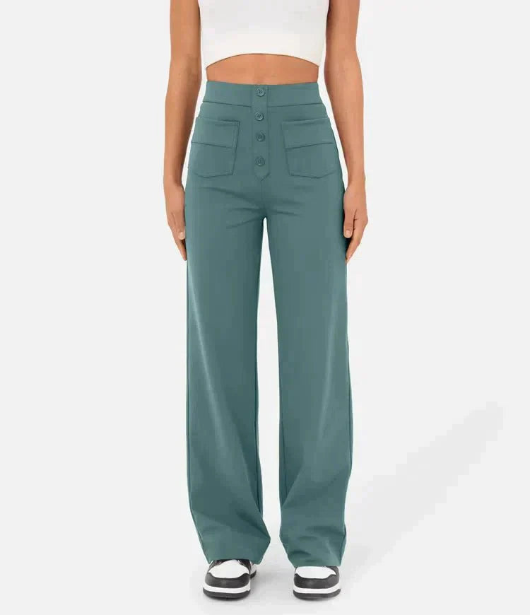 Lune London | Pantalons de loisirs élastiques taille haute
