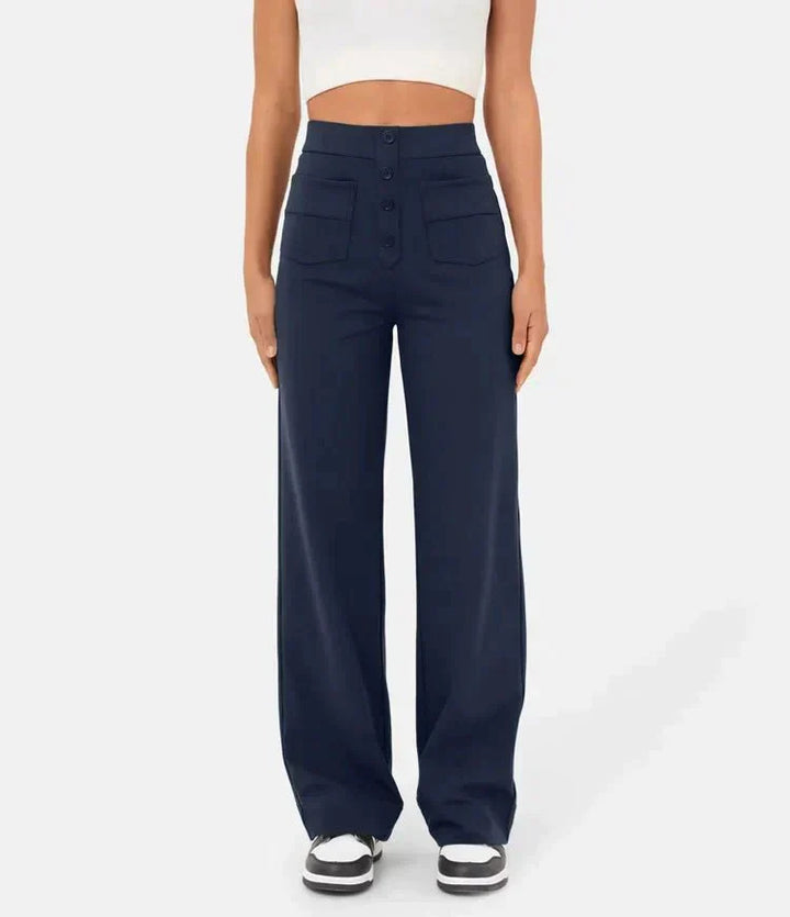 Lune London | Pantalons de loisirs élastiques taille haute