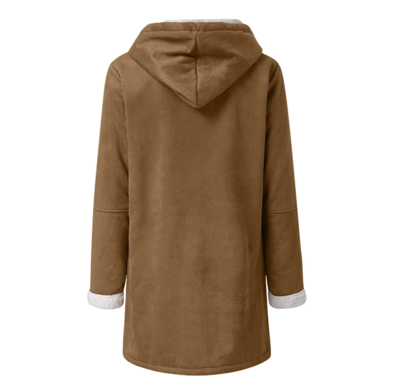 Lune London | Sheepskin Coat - Soft and Warm - Hood & Toggle Closure - Lined Comfort
