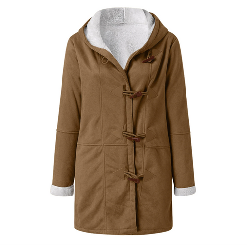 Lune London | Sheepskin Coat - Soft and Warm - Hood & Toggle Closure - Lined Comfort